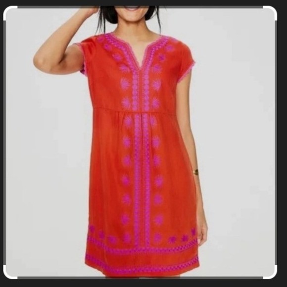 boden bea linen embroidered dress Boden | Dresses | Boden Bea Linen Embroidered Dress Size R